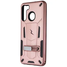Classic Finish ZIZO Transform Series Kickstand Case for Samsung Galaxy A21 - Rose Gold / Black